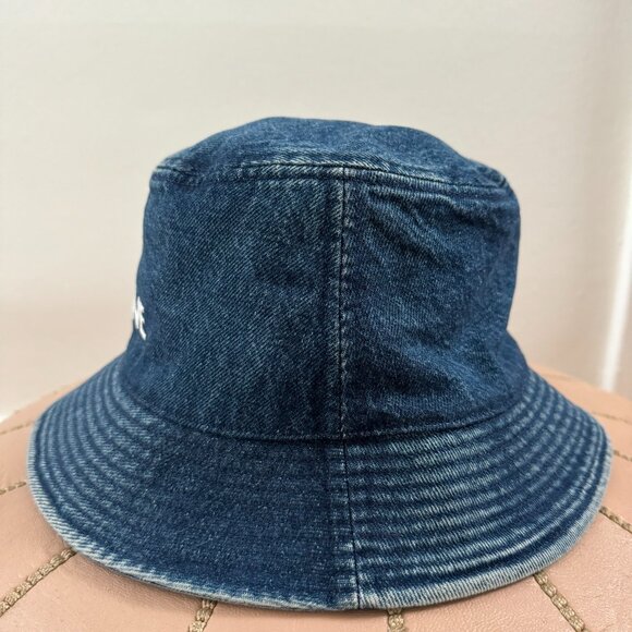 CELINE Denim Logo Embroidered Bucket Hat Sz. M - Picture 5 of 9